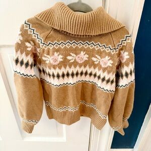 Janie and Jack Fair Isle Toddler Sweater 3t